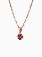 Load image into Gallery viewer, Bianca Necklace (Rhodolite Garnet) - Rose Gold Plated
