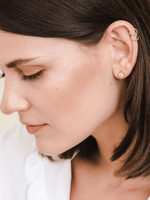 Load image into Gallery viewer, Lynn Earring (Citrine) - Rose Gold Plated
