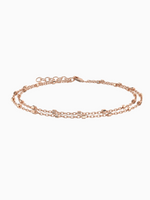 Load image into Gallery viewer, Mira Double Chain Bracelet - Rose Gold Plated
