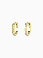 Load image into Gallery viewer, Wilma Earrings (Zirconia) - Yellow Gold Plated
