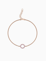 Load image into Gallery viewer, Fiona Bracelet (Amethyst) - Rose Gold Plated
