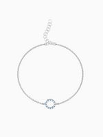 Load image into Gallery viewer, Fiona Bracelet (Sky Blue Topaz) - Rhodium Plated
