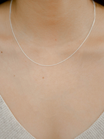 Load image into Gallery viewer, Plain Thin Chain - Rhodium Plated
