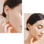 Load image into Gallery viewer, Pamela Earrings (Moonstone) - Rhodium Plated
