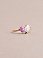 Load image into Gallery viewer, Jennie Ring - Pink Sapphire &amp; Lab Diamond - 18K Rose Gold
