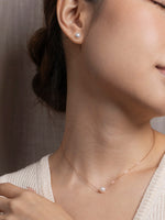 Load image into Gallery viewer, Freshwater Pearl 6-6.5mm 18K Rose Gold Necklace
