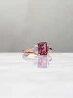 Load image into Gallery viewer, Ana Ring - Tourmaline &amp; Moissanites - 18K Rose Gold

