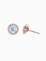 Load image into Gallery viewer, Lydia Earring (Moonstone) - Rose Gold Plated

