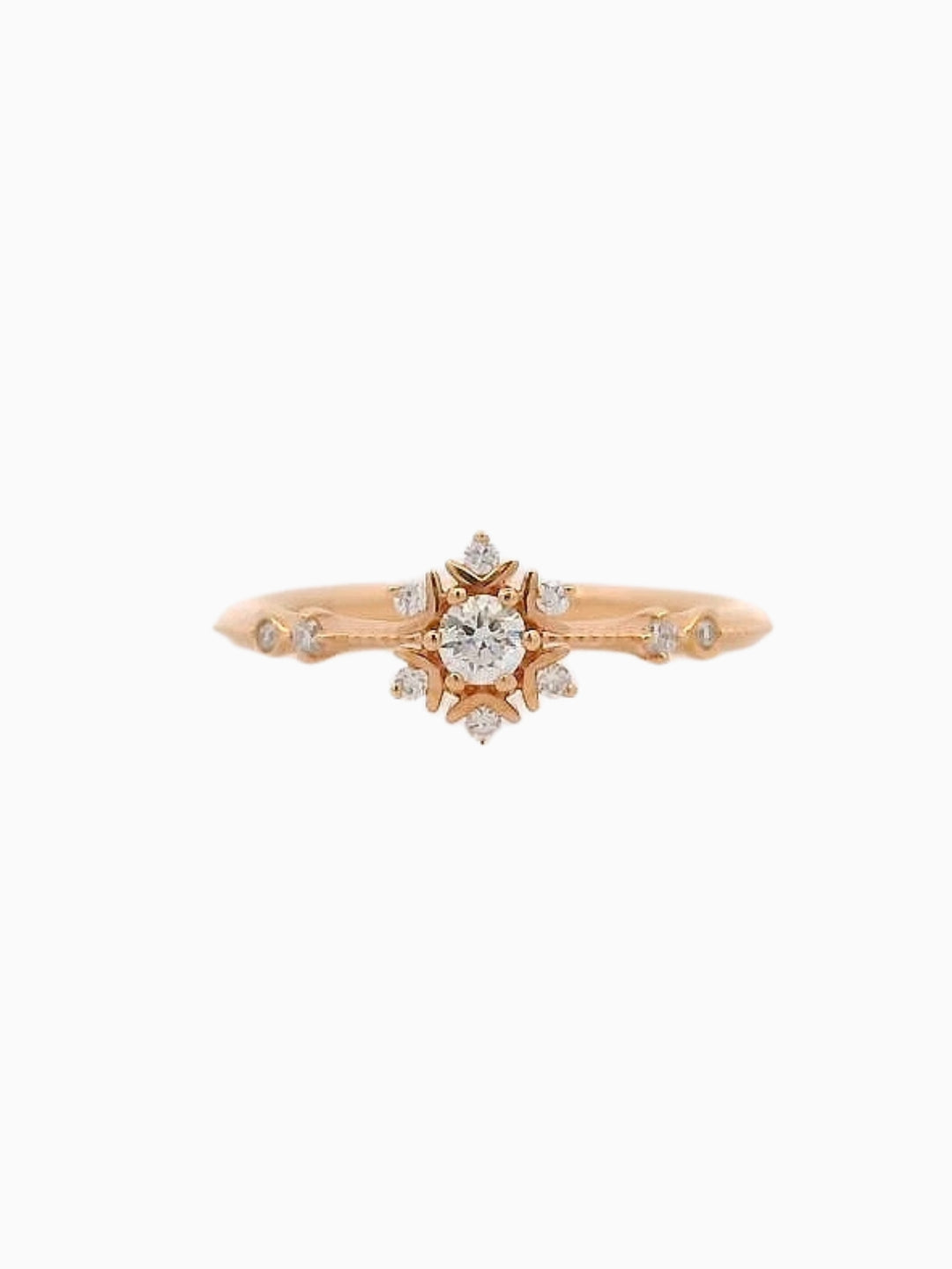Elyn Ring - 18K Rose Gold (Natural Diamond)