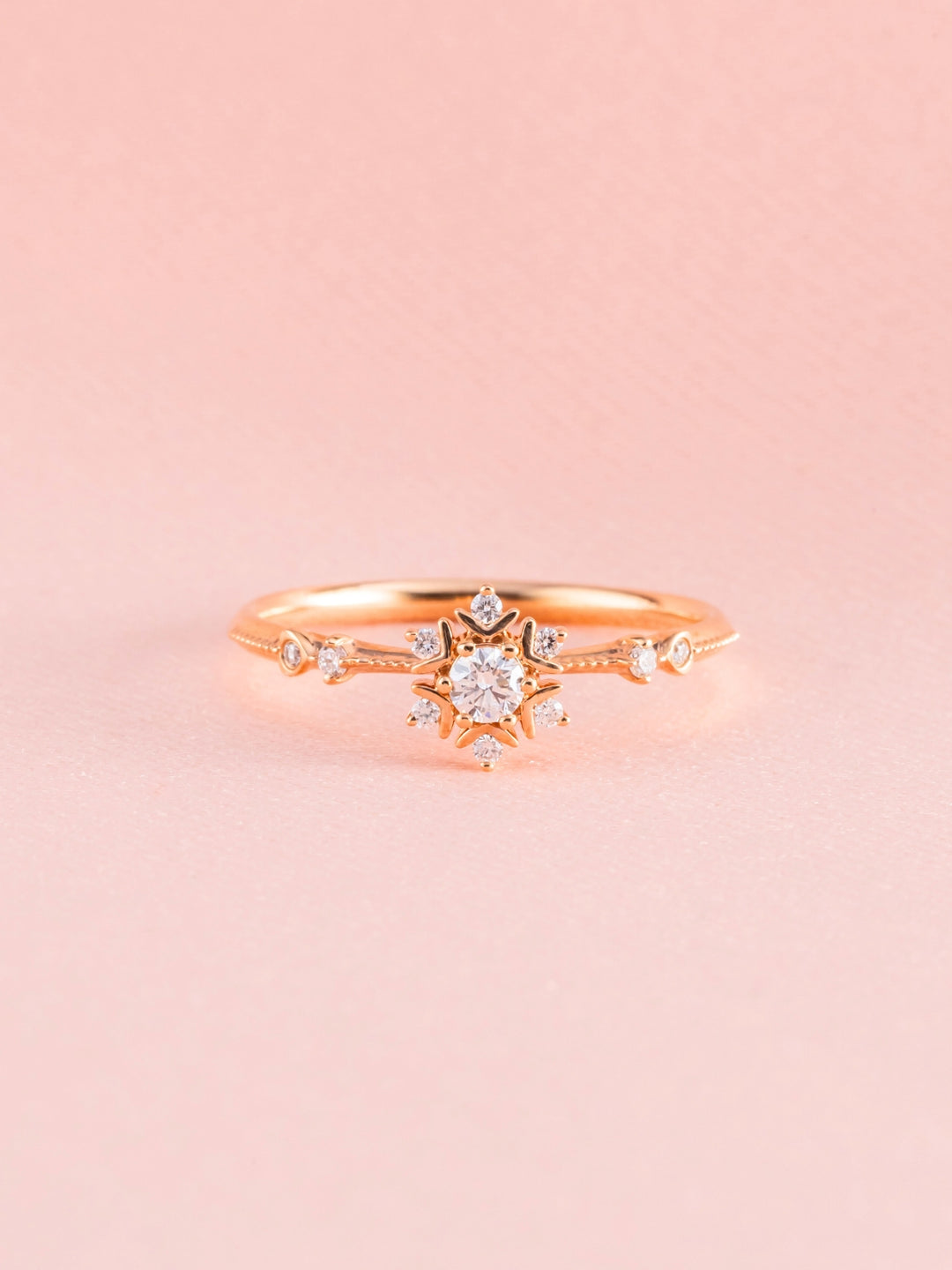 Elyn Ring - 18K Rose Gold (Natural Diamond)