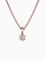 Load image into Gallery viewer, Bianca Necklace (Rose Quartz) - Rose Gold Plated
