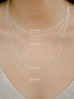 Load image into Gallery viewer, Plain Thin Chain - Rhodium Plated
