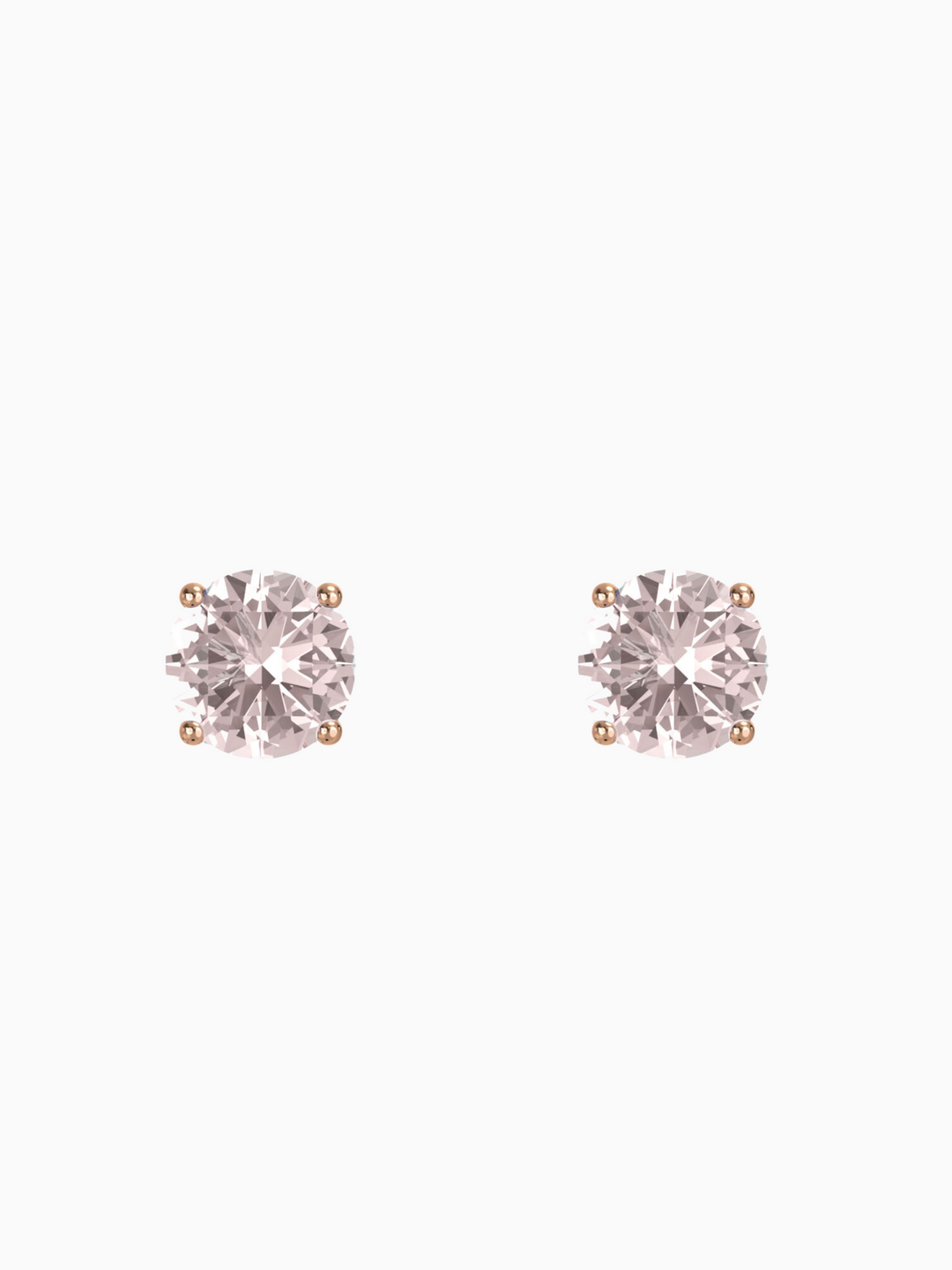 Lynn Earring (Rose Quartz) - Rose Gold Plated