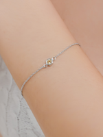Load image into Gallery viewer, Fleur Bracelet (Citrine) - Rhodium Plated
