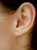 Load image into Gallery viewer, Diamond Amber Earrings - Platinum
