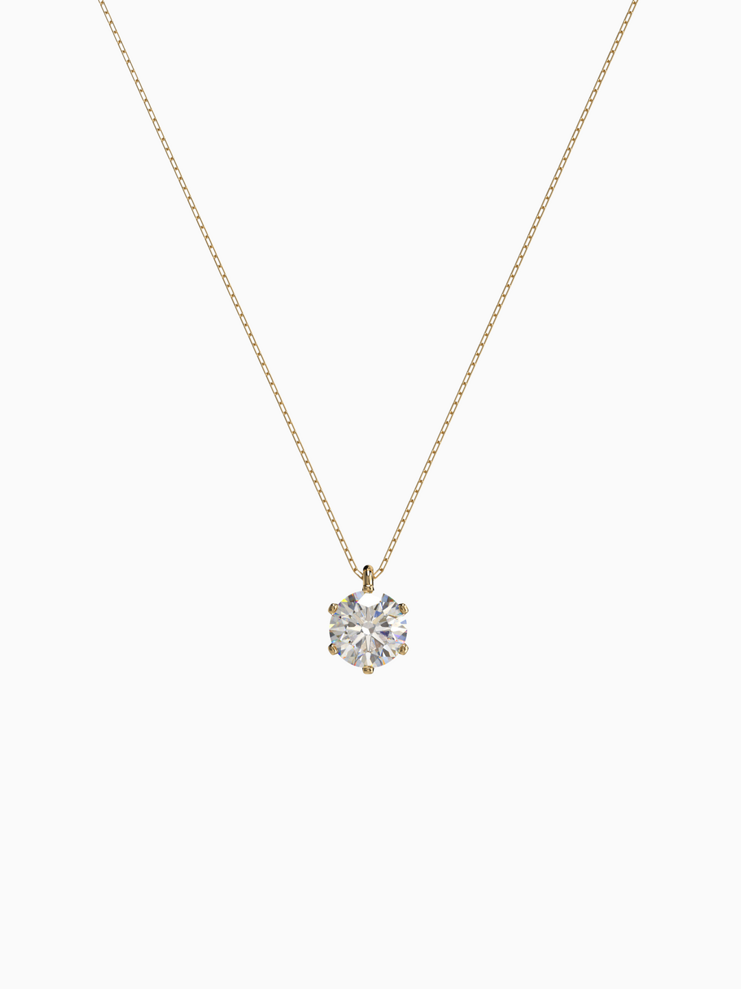 Diamond Amber Necklace - 18k Yellow Gold