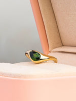 Load image into Gallery viewer, Rachel Ring - Chrome Diopside - 18k Yellow Gold
