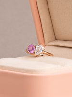 Load image into Gallery viewer, Jennie Ring - Pink Sapphire &amp; Lab Diamond - 18K Rose Gold
