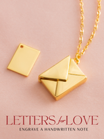 Load image into Gallery viewer, Letters To Love Necklace - Yellow Gold Plated
