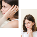 Load image into Gallery viewer, Leanne Ring (Rose Quartz) - Rhodium Plated
