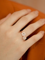 Load image into Gallery viewer, Lydia Ring (Aquamarine) - Rose Gold Plated
