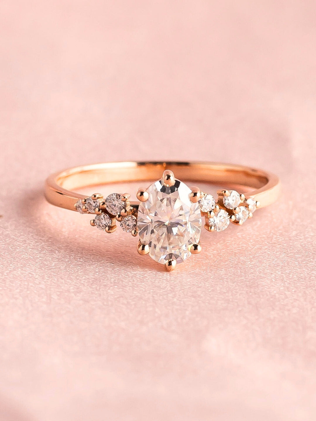 Ezra Ring - Moissanite - 18k Rose Gold