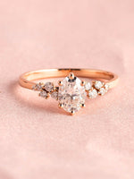 Load image into Gallery viewer, Ezra Ring - Moissanite - 18k Rose Gold
