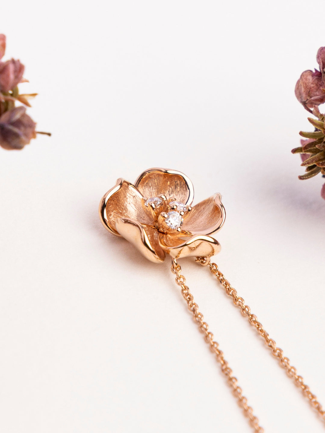 Buttercup Necklace - 18K Rose Gold
