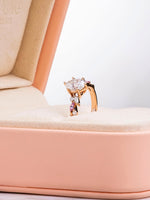 Load image into Gallery viewer, Jovyn Ring-Sapphires and Moissanites-18K Rose Gold
