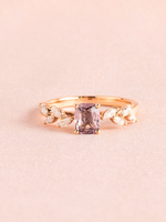 Load image into Gallery viewer, Alessia Ring - Spinel &amp; Moissanite - 18K Rose Gold
