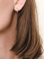 Load image into Gallery viewer, Wilma Earrings (Pink Sapphire) - Rhodium Plated
