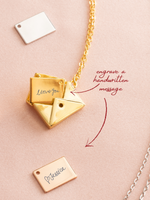 Load image into Gallery viewer, Letters To Love Necklace - Yellow Gold Plated
