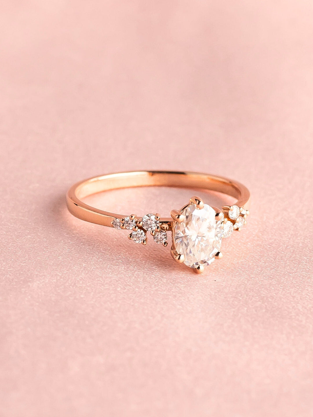 Ezra Ring - Moissanite - 18k Rose Gold