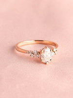 Load image into Gallery viewer, Ezra Ring - Moissanite - 18k Rose Gold
