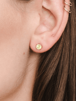 Load image into Gallery viewer, Lynn Earring (Peridot) - Rose Gold Plated

