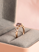 Load image into Gallery viewer, Alessia Ring - Spinel &amp; Moissanite - 18K Rose Gold
