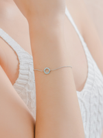 Load image into Gallery viewer, Fiona Bracelet (Sky Blue Topaz) - Rhodium Plated
