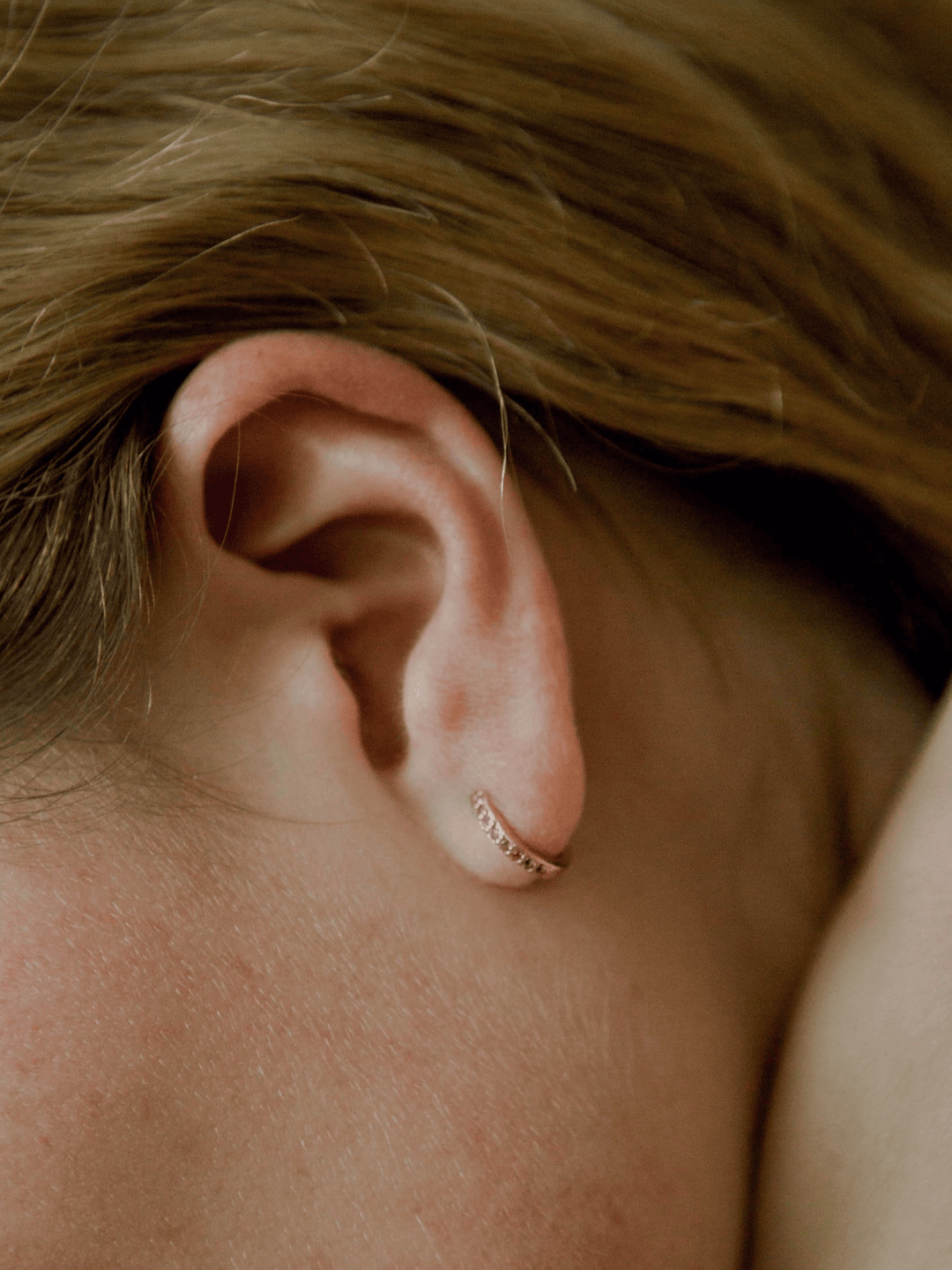 Wilma Earrings (Pink Sapphire) - Rose Gold Plated
