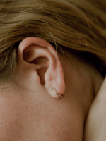 Load image into Gallery viewer, Wilma Earrings (Pink Sapphire) - Rose Gold Plated
