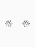 Load image into Gallery viewer, Diamond Amber Earrings - 18K White Gold
