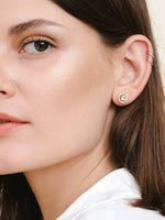 Load image into Gallery viewer, Lydia Earring (Peridot) - Rose Gold Plated
