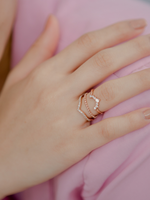Load image into Gallery viewer, Yiru Ring (Zirconia) - Rose Gold Plated

