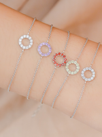 Load image into Gallery viewer, Fiona Bracelet (Sky Blue Topaz) - Rhodium Plated
