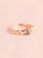 Load image into Gallery viewer, Alessia Ring - Spinel &amp; Moissanite - 18K Rose Gold
