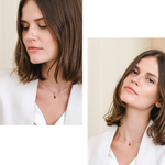 Load image into Gallery viewer, Laura Necklace (Garnet) - Rose Gold Plated
