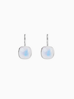 Load image into Gallery viewer, Pamela Earrings (Moonstone) - Rhodium Plated

