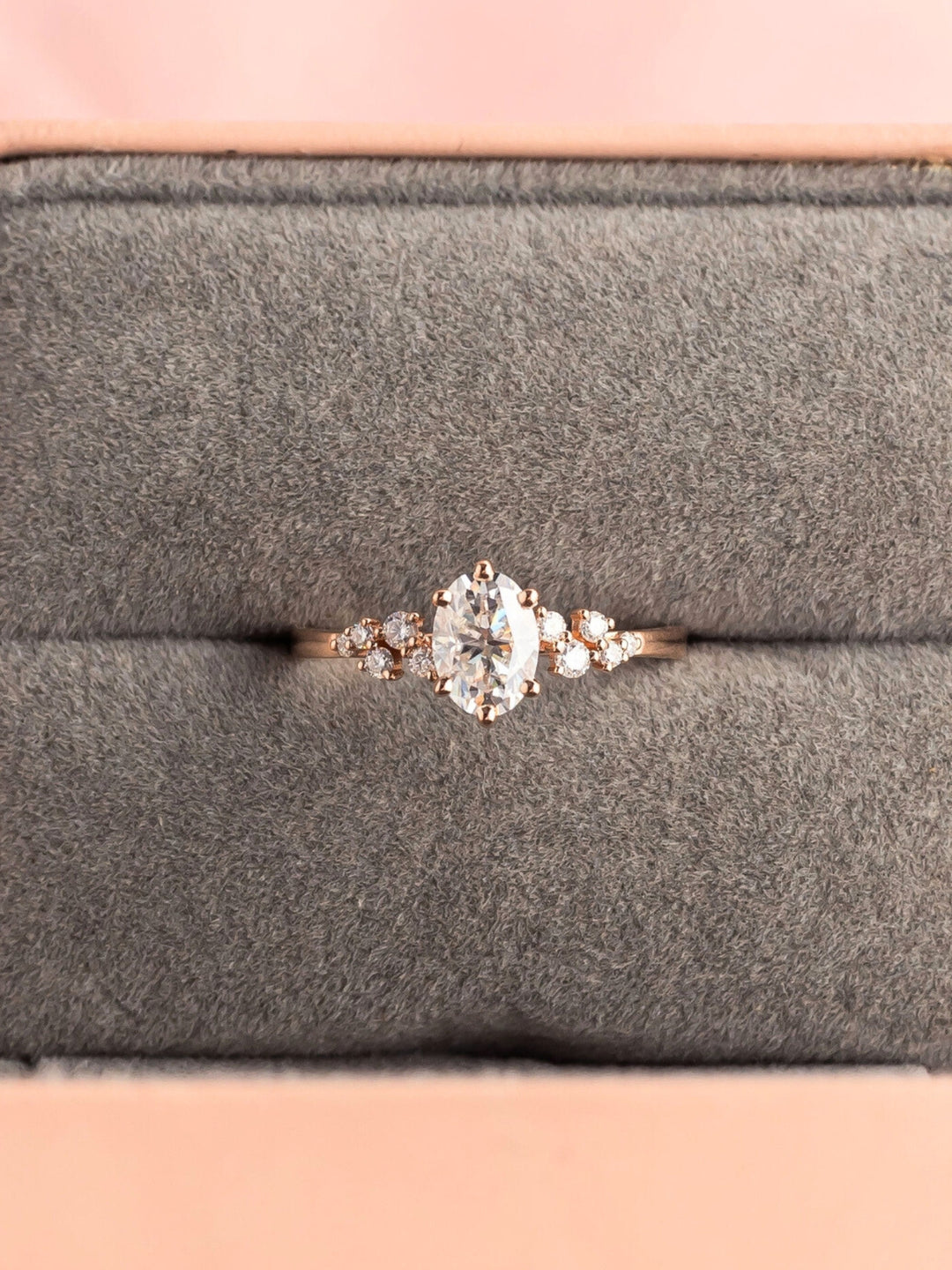 Ezra Ring - Moissanite - 18k Rose Gold