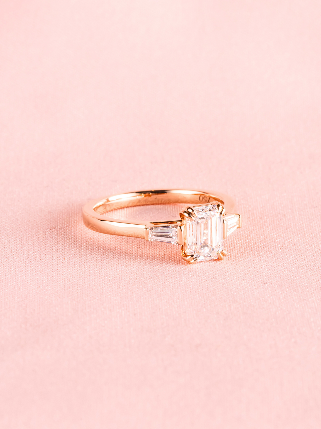 Lauren Ring - Moissanite - 18k Rose Gold