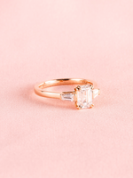 Load image into Gallery viewer, Lauren Ring - Moissanite - 18k Rose Gold
