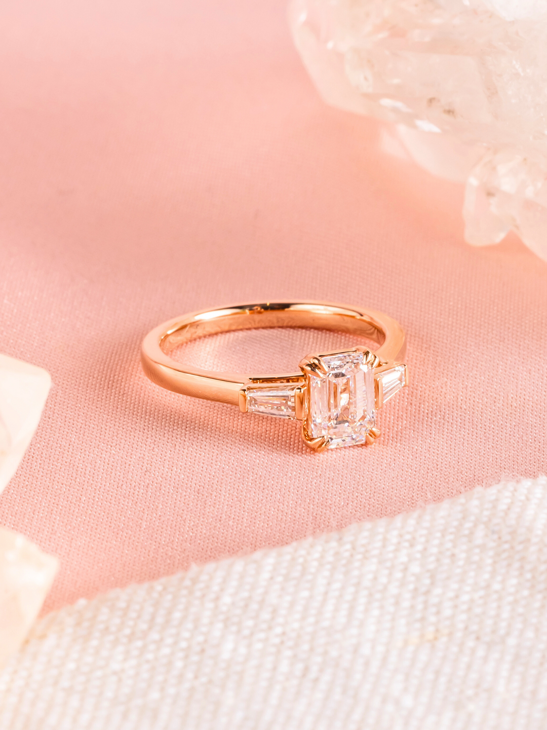 Lauren Ring - Moissanite - 18k Rose Gold